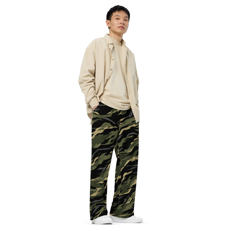 Tiger Stripe Vanguard Jungle CAMO Unisex Wide-Leg Leisure Pants - Pant