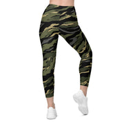 Tiger Stripe Vanguard Jungle CAMO Womens Leggings with Pockets - Women