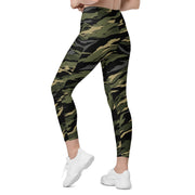 Tiger Stripe Vanguard Jungle CAMO Womens Leggings with Pockets - Women