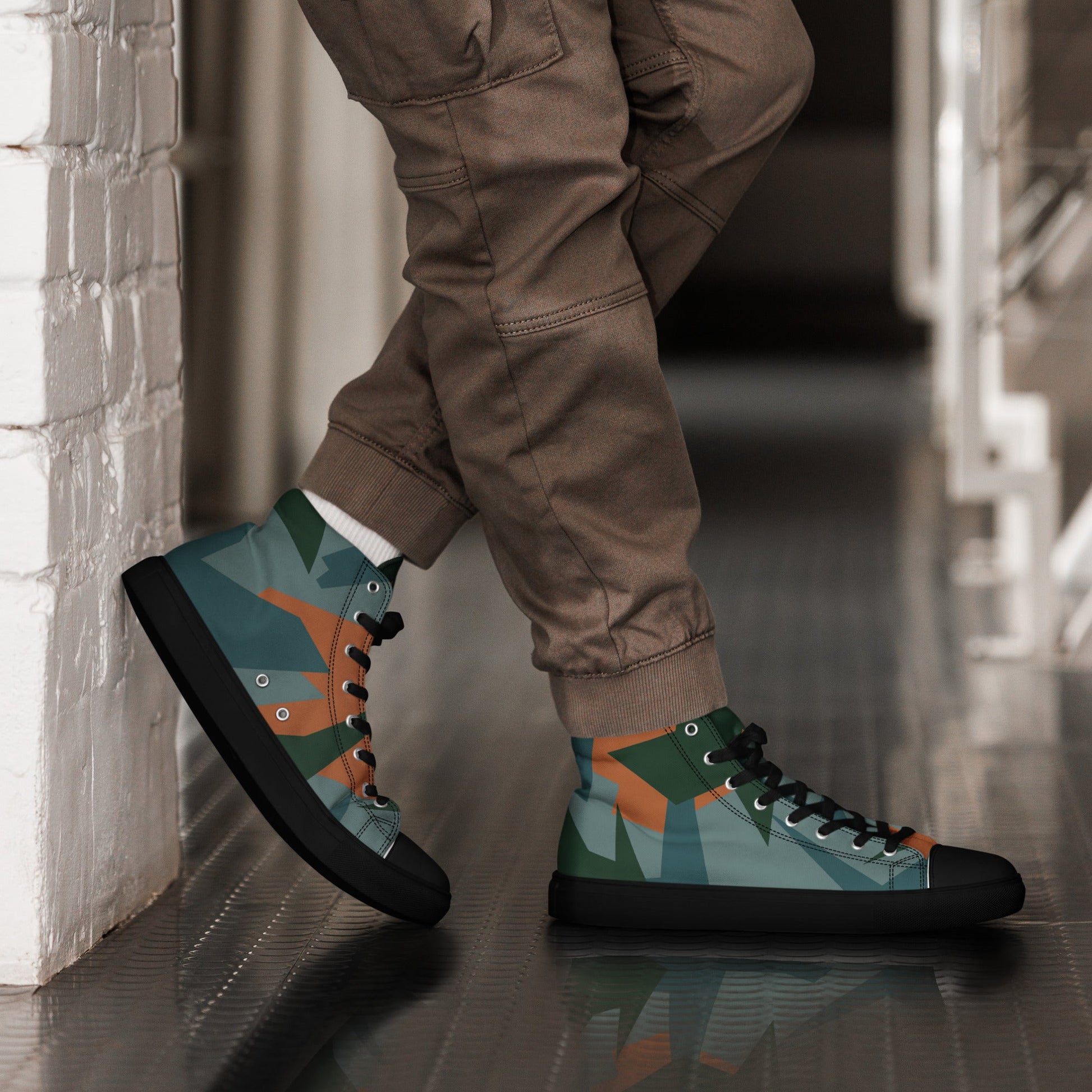 Titanfall Splinter Contrast CAMO Mens High-Top Canvas Shoes - 5