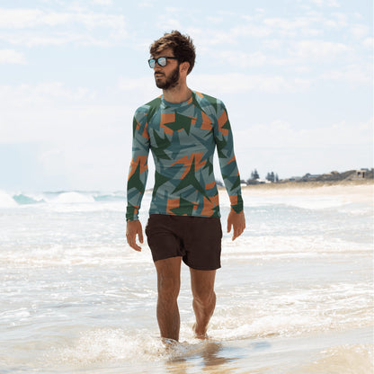 Titanfall Splinter Contrast CAMO Mens Long-Sleeve Rash Guard - XS