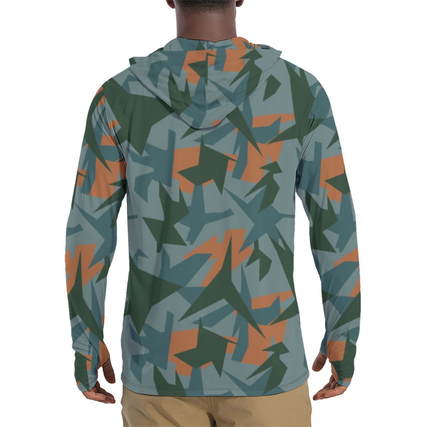 Titanfall Splinter Contrast CAMO Mens Sunscreen Sports Hoodie With Thumb Holes