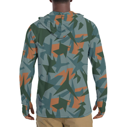 Titanfall Splinter Contrast CAMO Mens Sunscreen Sports Hoodie With Thumb Holes