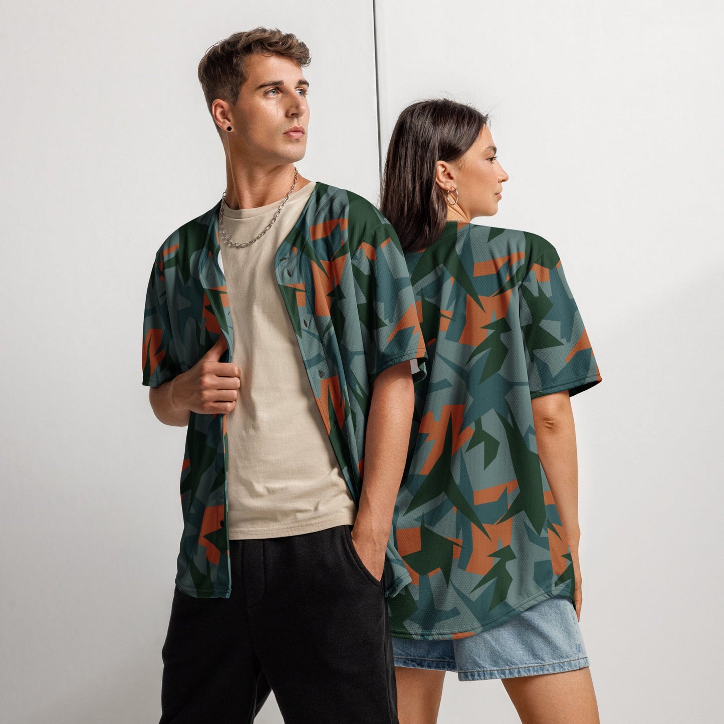 Titanfall Splinter Contrast CAMO Unisex Baseball Jersey - 2XS