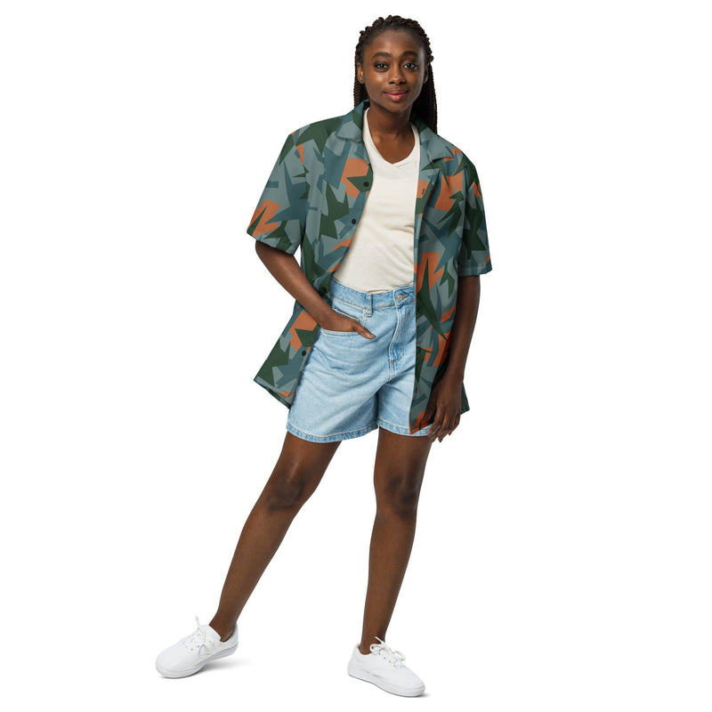 Contrast Vector CAMO Unisex Short-Sleeve Button Shirt - Button-Up