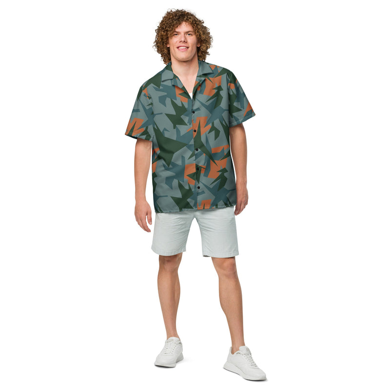 Contrast Vector CAMO Unisex Short-Sleeve Button Shirt - Button-Up