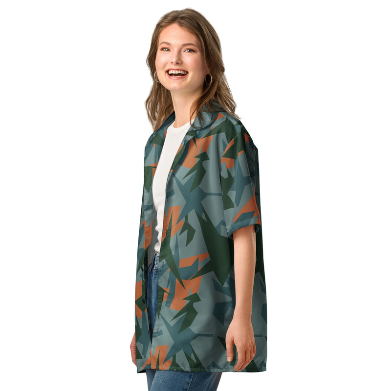 Contrast Vector CAMO Unisex Short-Sleeve Button Shirt - Button-Up