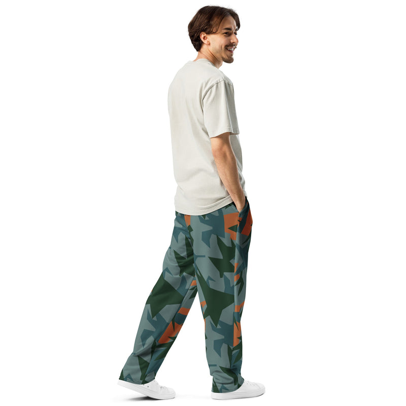 Contrast Vector CAMO Unisex Wide-Leg Joggers