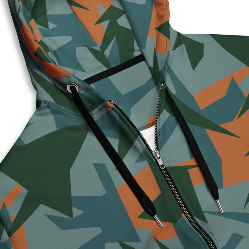 Contrast Vector CAMO Unisex Zip Hoodie