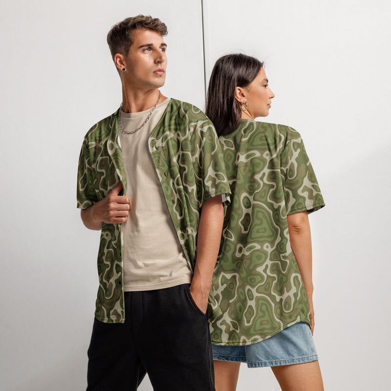 Topo Sage Ridge CAMO Unisex Baseball Jersey - 2XS