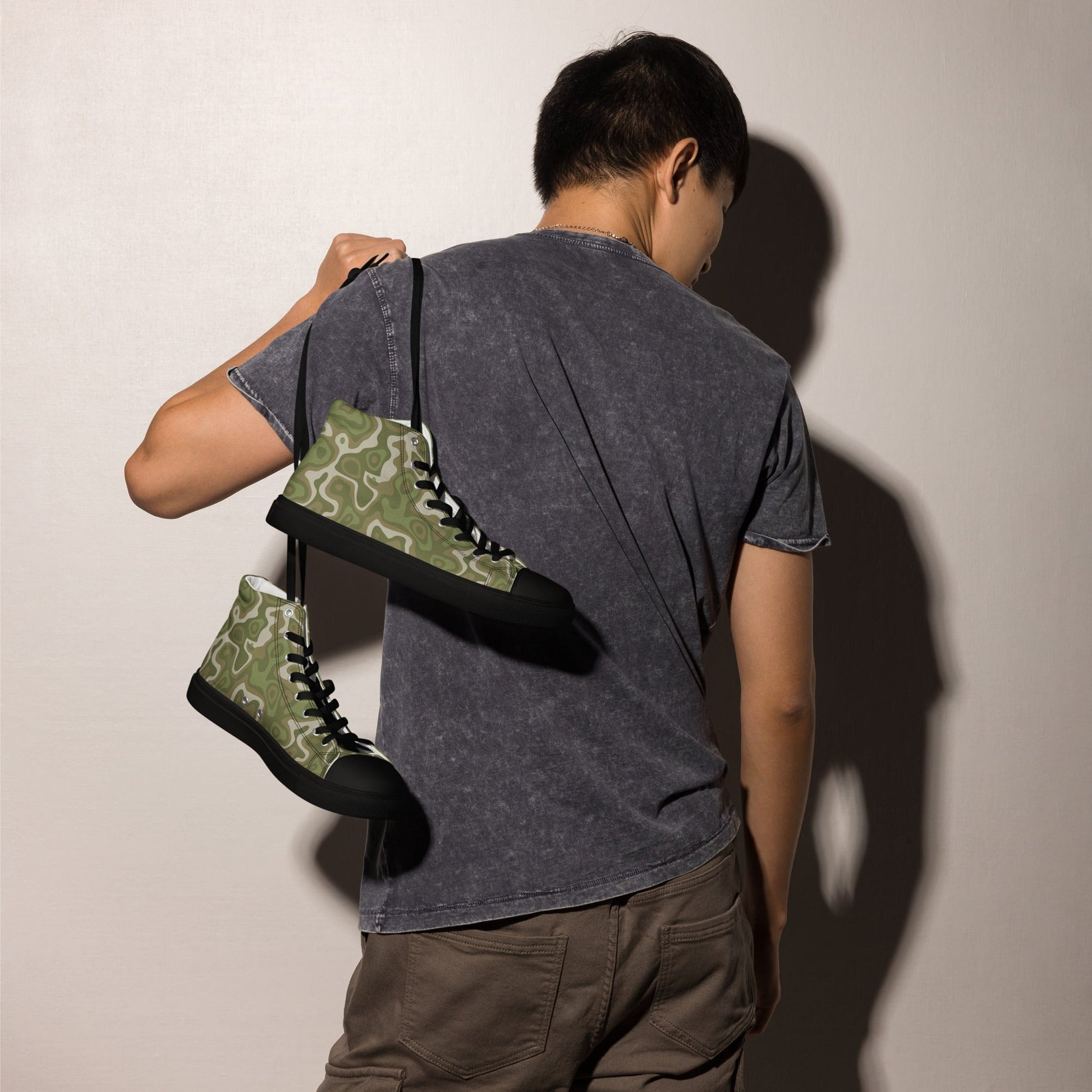 Topo Sage Ridge CAMO Mens high top canvas shoes - High Top Canvas Shoes