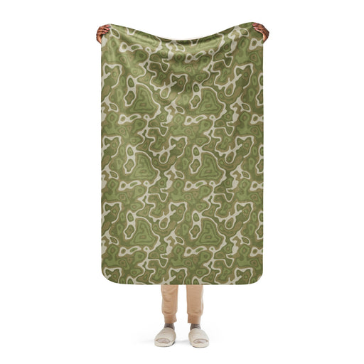 Topo Sage Ridge CAMO Sherpa Blanket - 37″×57″