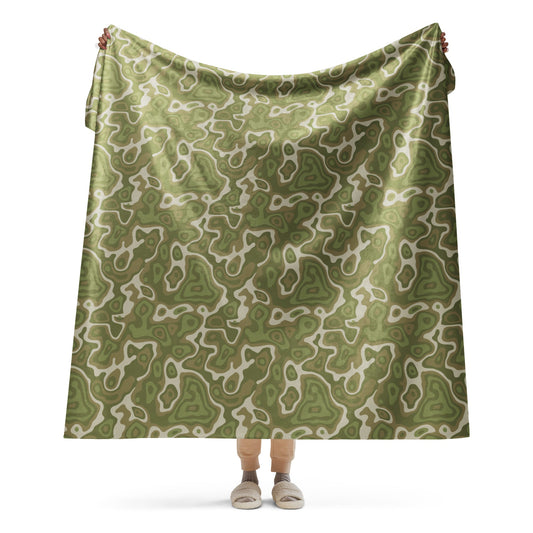 Topo Sage Ridge CAMO Sherpa blanket - 60″×80″ - Blankets