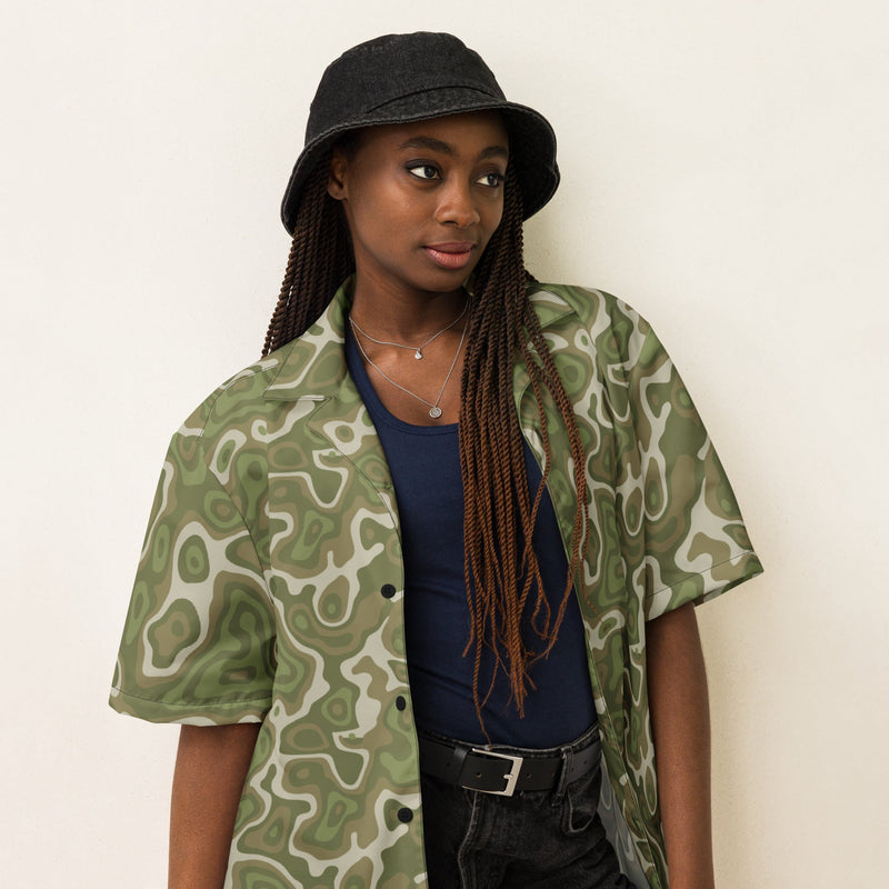 Topo Sage Ridge CAMO Unisex Short-Sleeve Button Shirt