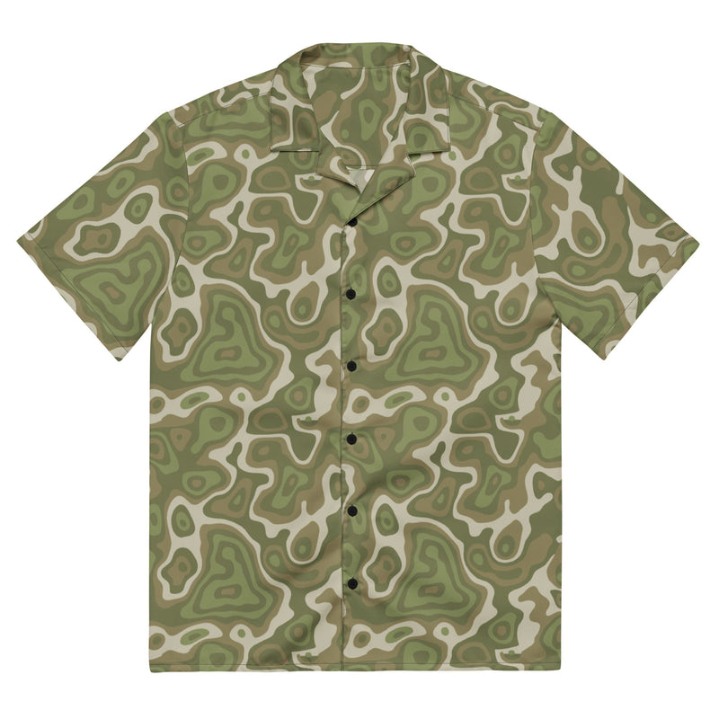 Topo Sage Ridge CAMO Unisex Short-Sleeve Button Shirt - 2XS