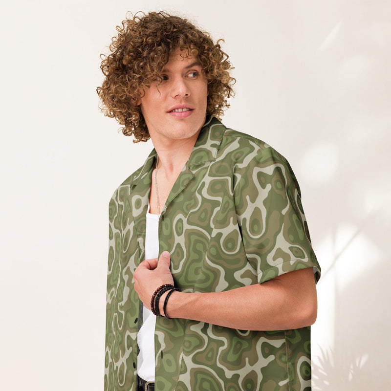 Topo Sage Ridge CAMO Unisex Short-Sleeve Button Shirt