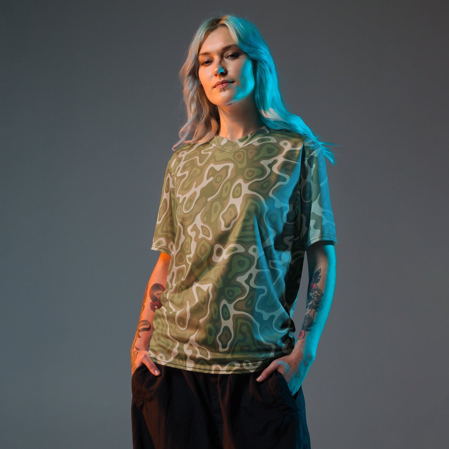 Topo Sage Ridge CAMO unisex sports jersey - Sports Jerseys