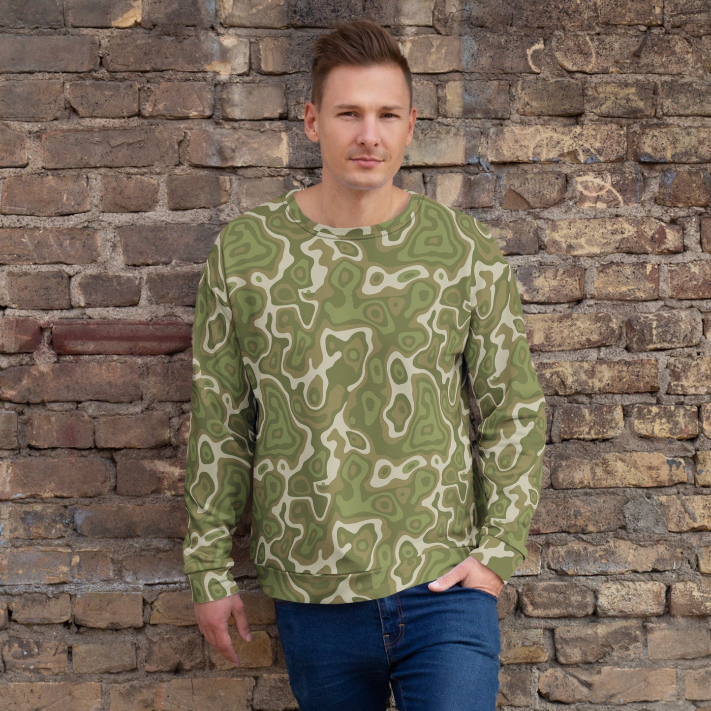 Topo Sage Ridge CAMO Unisex Sweatshirt - 2XS - Sweatshirts