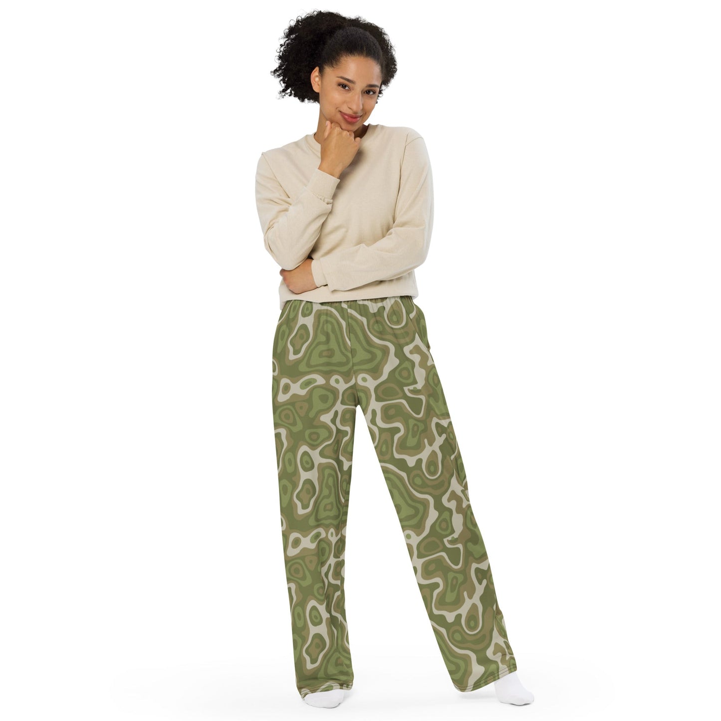 Topo Sage Ridge CAMO unisex wide-leg pants - Wide-leg Pants