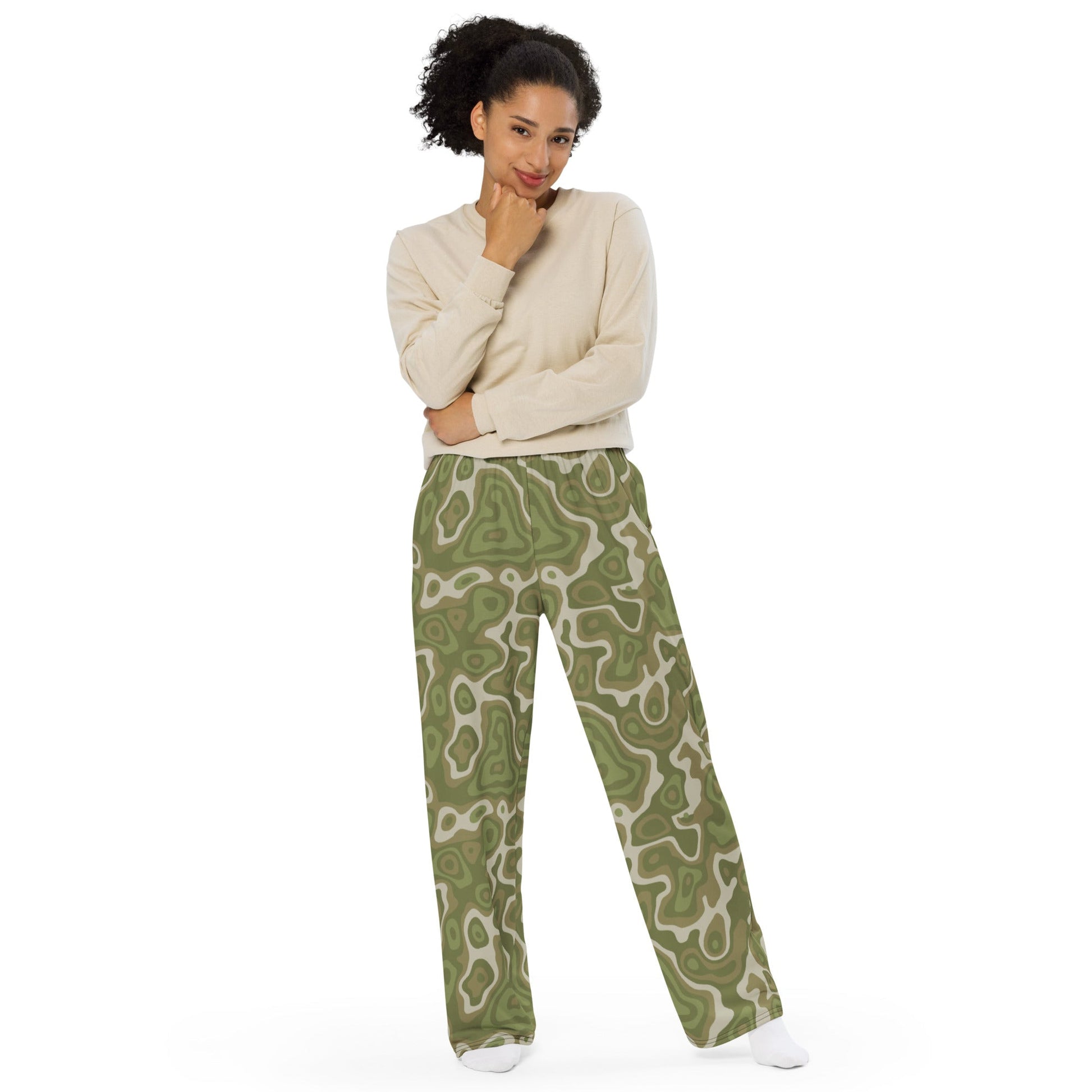 Topo Sage Ridge CAMO unisex wide-leg pants - Wide-leg Pants
