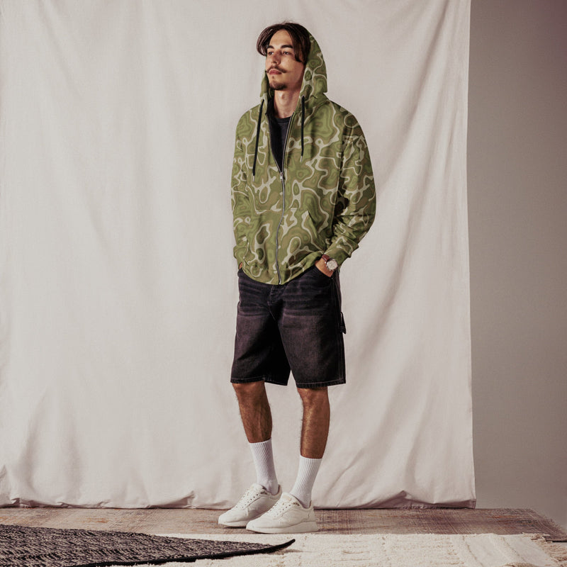 Topo Sage Ridge CAMO Unisex Zip Hoodie