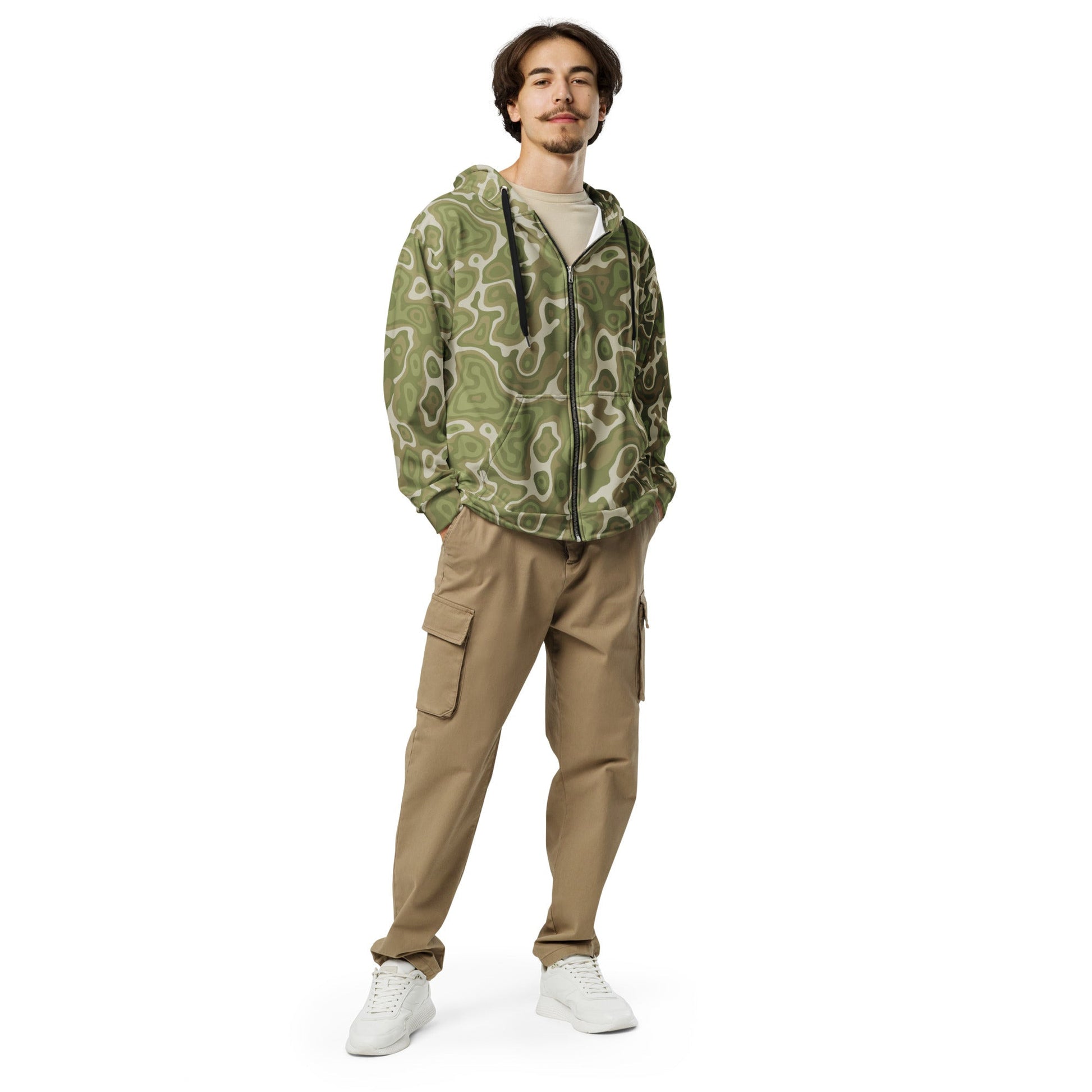 Topo Sage Ridge CAMO Unisex zip hoodie - Zip Hoodies