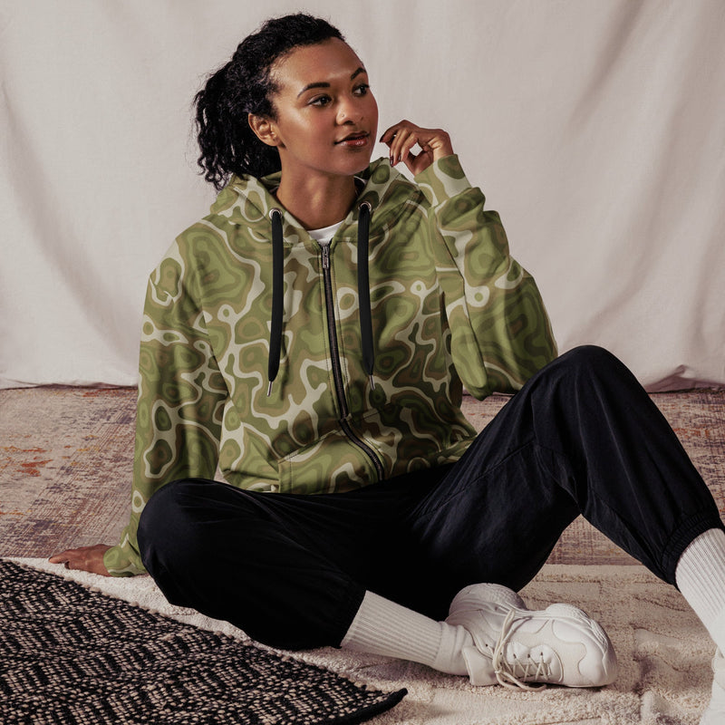 Topo Sage Ridge CAMO Unisex Zip Hoodie