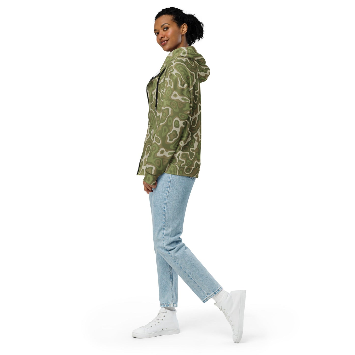 Topo Sage Ridge CAMO Unisex zip hoodie - Zip Hoodies