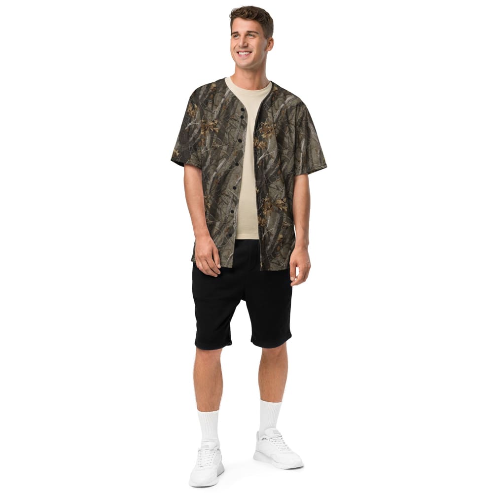 Tree Branch Hunter Fall CAMO baseball jersey - Baseball Jersey