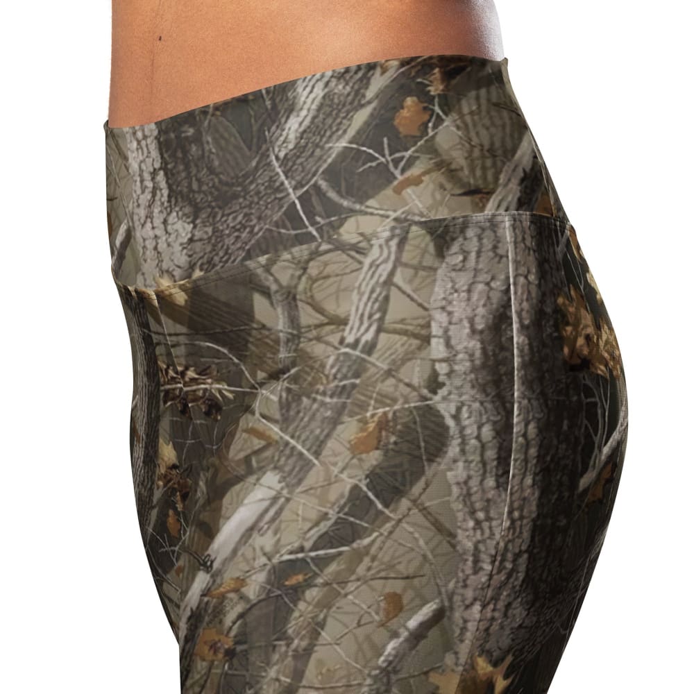 Tree Branch Hunter Fall CAMO Flare leggings - Womens Flare Leggings