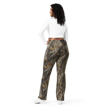 Tree Branch Hunter Fall CAMO Flare leggings - Womens Flare Leggings