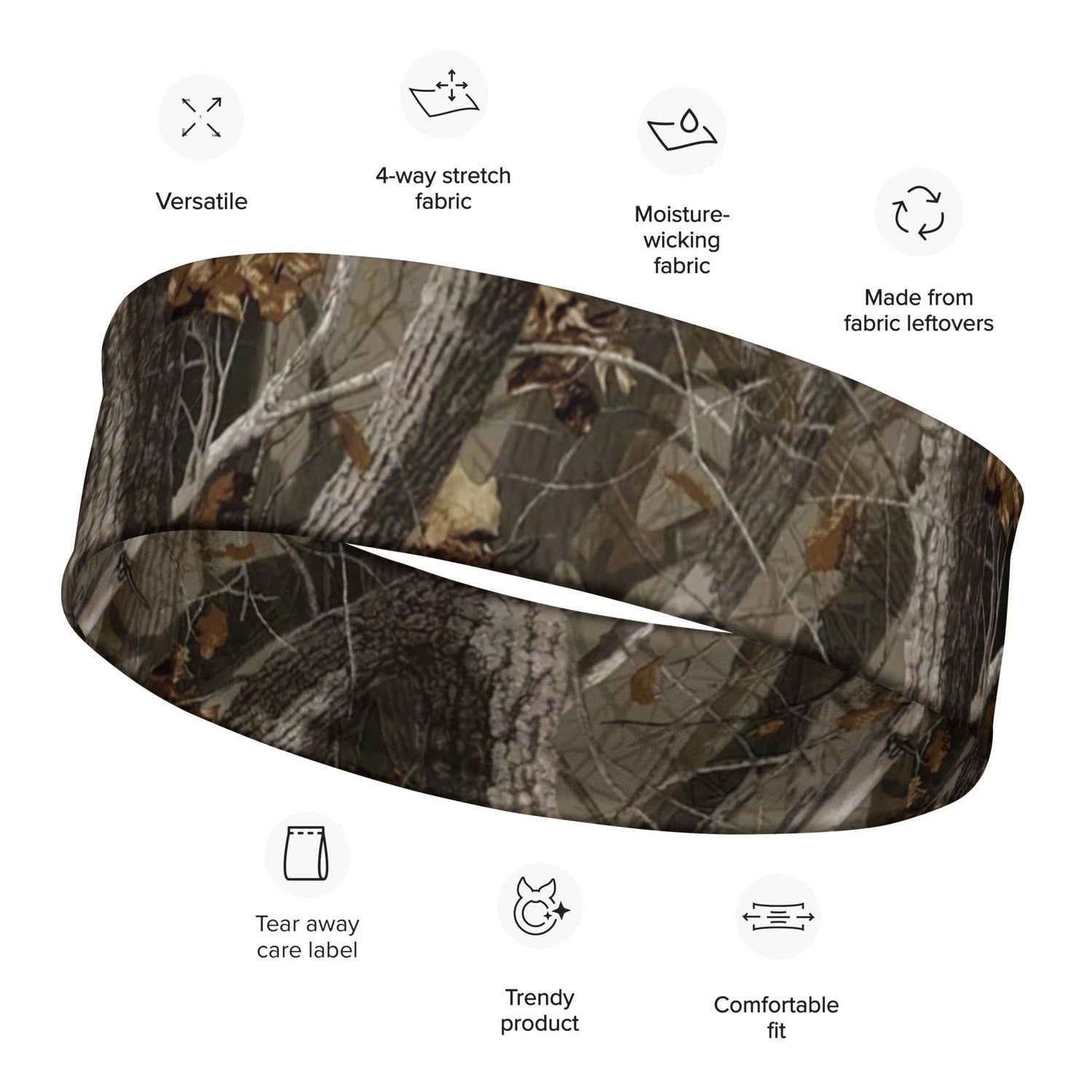 Tree Branch Hunter Fall CAMO Headband - M - Headbands