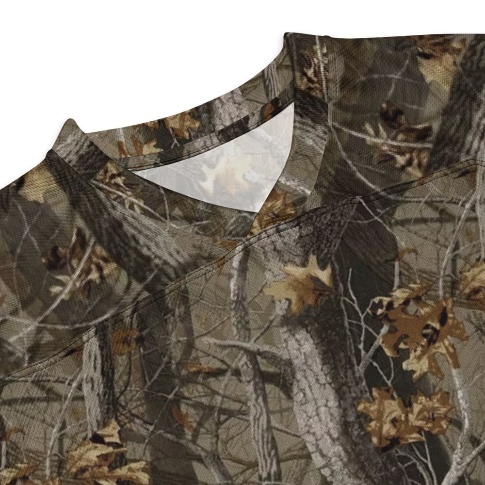 Tree Branch Hunter Fall CAMO hockey fan jersey