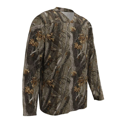 Tree Branch Hunter Fall CAMO hockey fan jersey