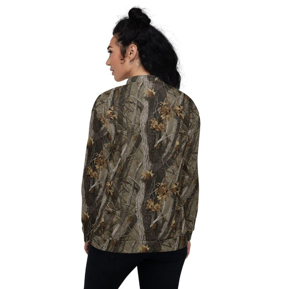 Tree Branch Hunter Fall CAMO Unisex Bomber Jacket