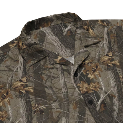 Tree Branch Hunter Fall CAMO Unisex button shirt - Button Shirt