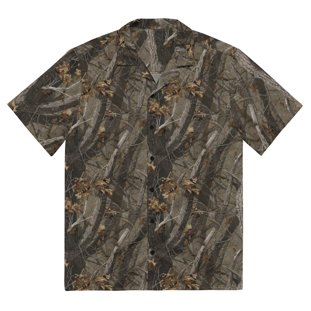 Tree Branch Hunter Fall CAMO Unisex button shirt - 2XS - Button Shirt