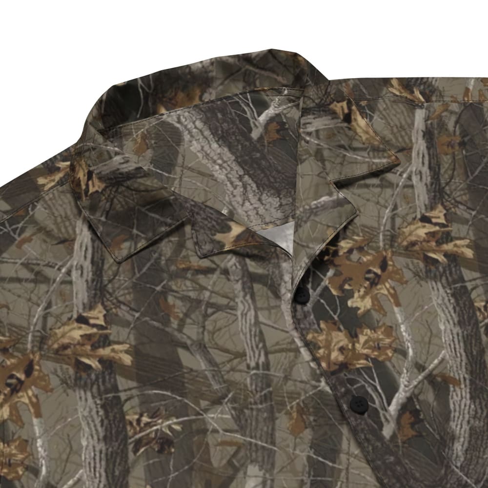 Tree Branch Hunter Fall CAMO Unisex button shirt - Unisex Button Shirt