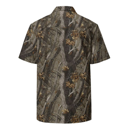 Tree Branch Hunter Fall CAMO Unisex button shirt - Unisex Button Shirt