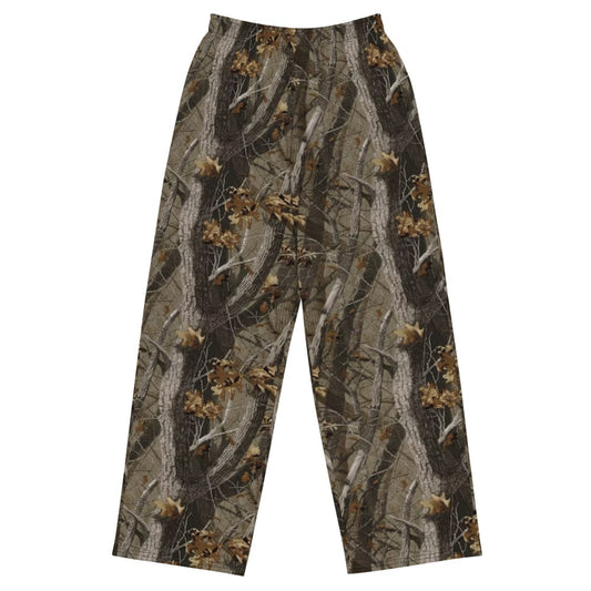 Tree Branch Hunter Fall CAMO unisex wide-leg pants - 2XS