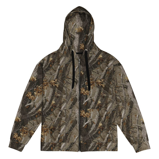 Tree Branch Hunter Fall CAMO Unisex zip hoodie - Zip Hoodie