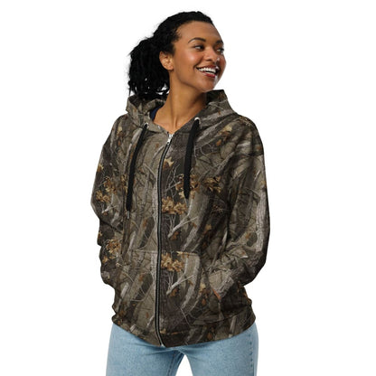 Tree Branch Hunter Fall CAMO Unisex zip hoodie