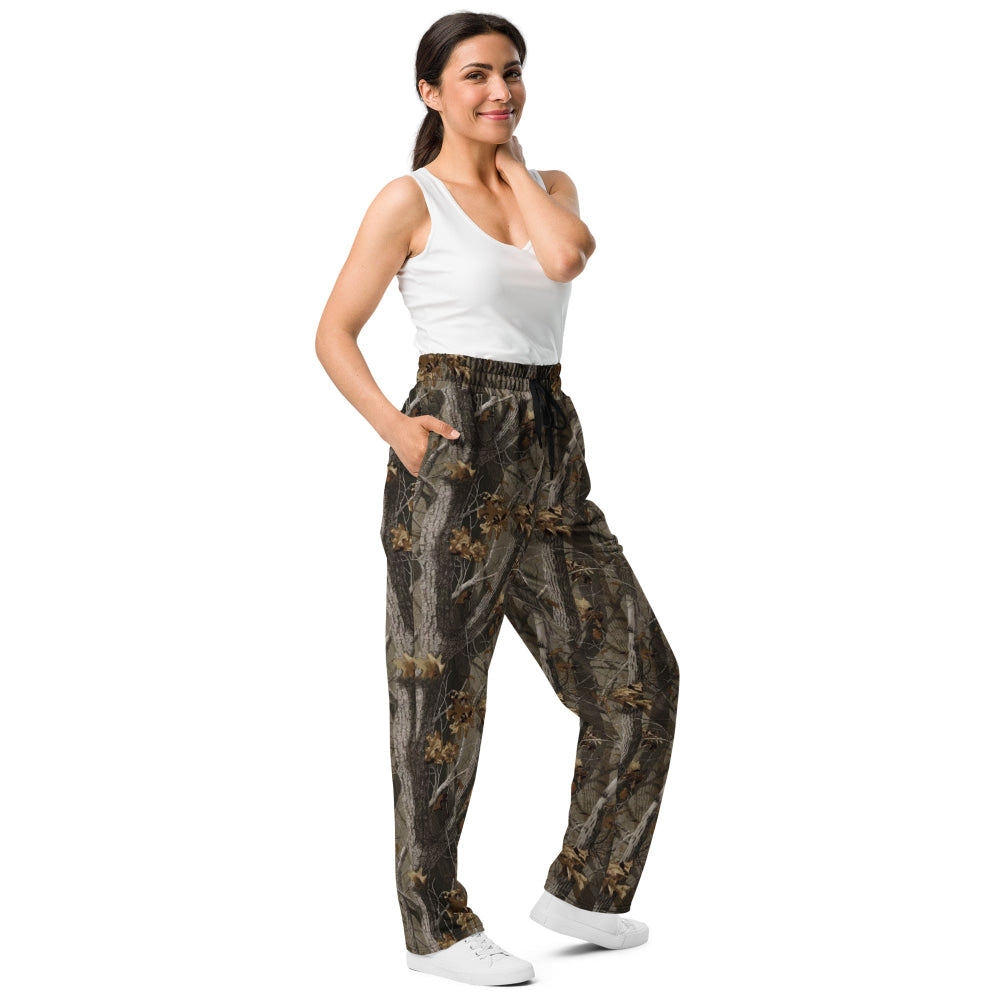 Tree Branch Hunter Fall CAMO Wide-leg joggers - Unisex Joggers