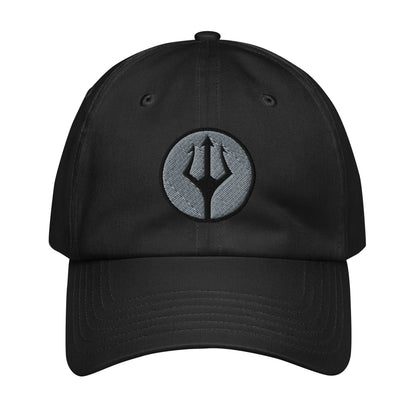 CAMO HQ Trident Logo Embroidered Under Armour® dad hat - Black