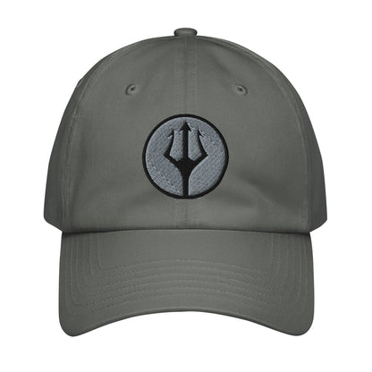 CAMO HQ Trident Logo Embroidered Under Armour® dad hat - Grey