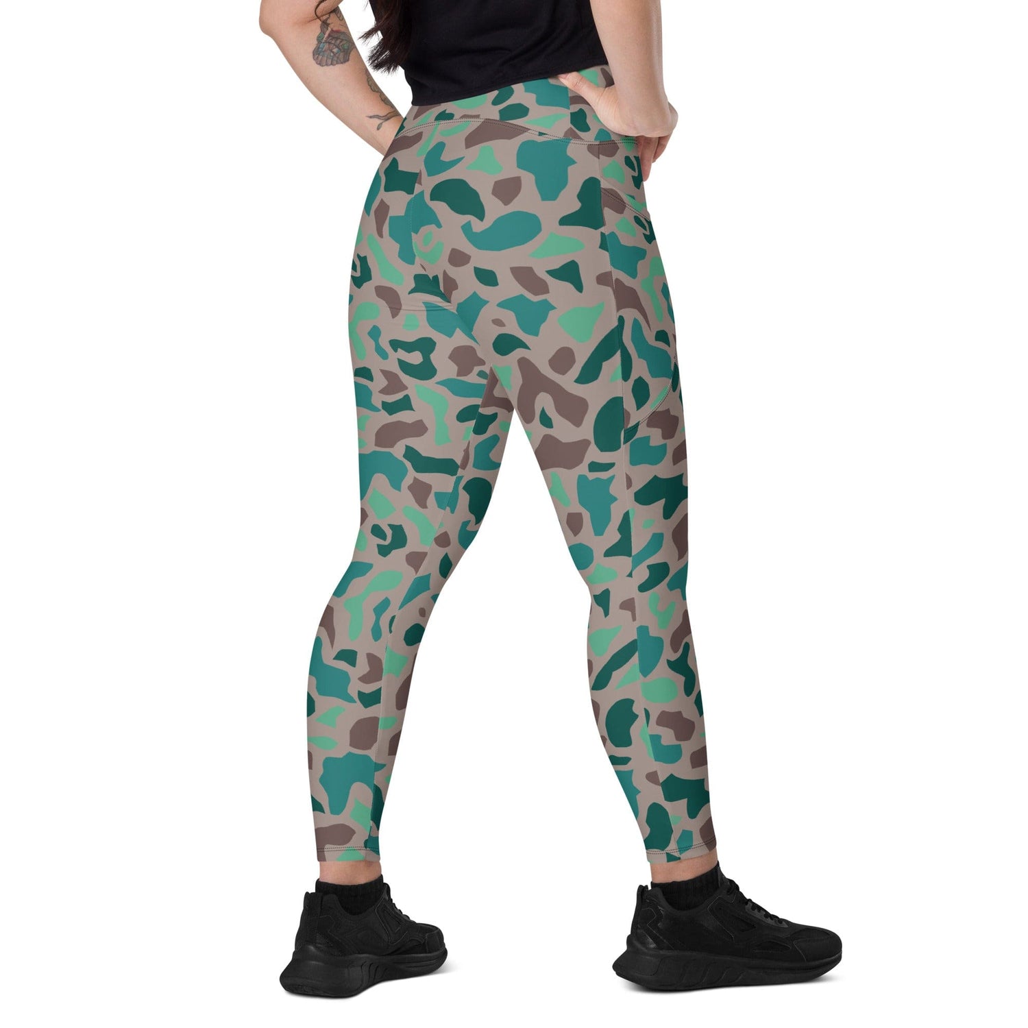 Turkish Aegean Spot CAMO Leggings with pockets - 2XS - Womens