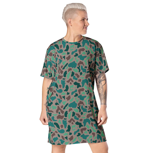 Turkish Aegean Spot CAMO T-shirt dress - 2XS - Womens T-Shirt Dress