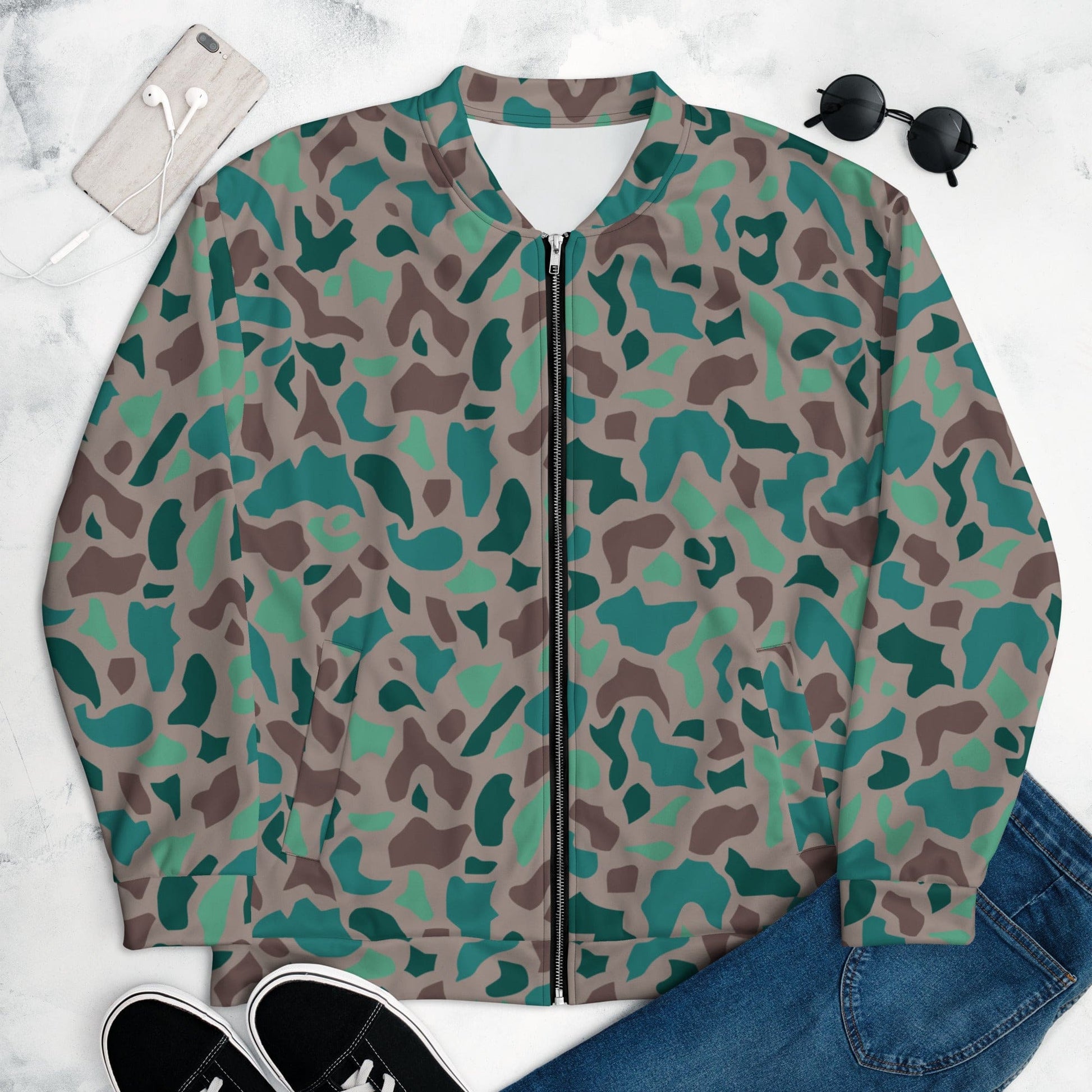 Turkish Aegean Spot CAMO Unisex Bomber Jacket - XS