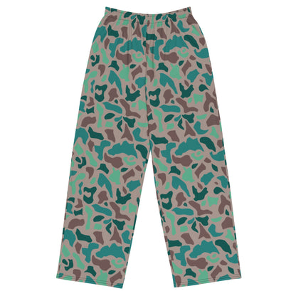 Turkish Aegean Spot CAMO unisex wide-leg pants - 2XS - Unisex Wide-Leg Pants