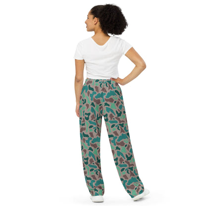 Turkish Aegean Spot CAMO unisex wide-leg pants - Unisex Wide-Leg Pants